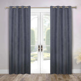 Neal 100% Blackout Machine Washable Grommet Curtains, Set of 2 Panels